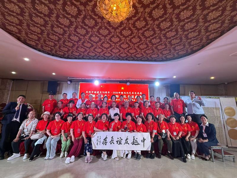 以艺传情 共续友谊  ——民革党员夏立军受邀参加2026中越文化艺术交流展